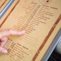 Restaurant Menus Dietary Information